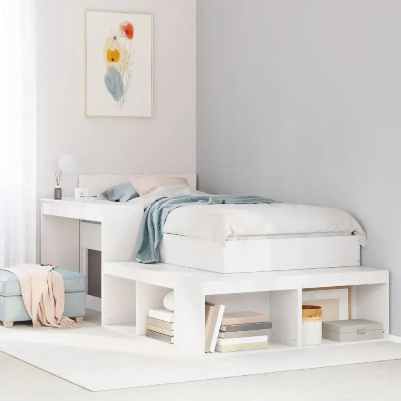 Bedframe van massief grenenhout voor een stabiele slaapervaring - Wit / 80 x 200 cm - Bedden & bedframes