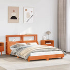 Bedframe van massief grenenhout voor een stabiele slaapkamer basis - Wasbruin / 140 x 200 cm - Bedden & bedframes