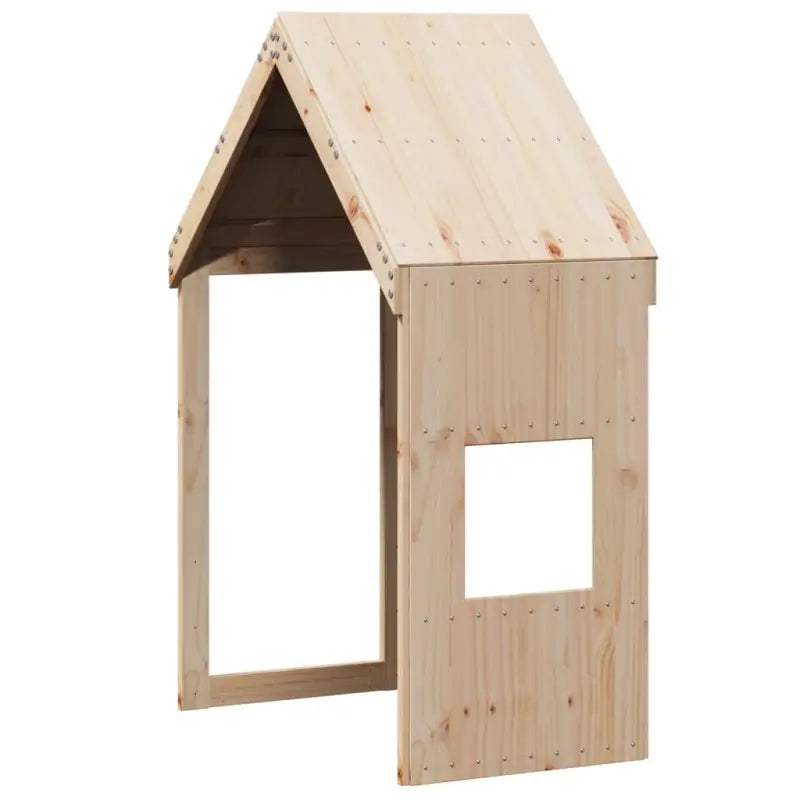 Bedhuisje met open zijdeur van massief grenenhout voor kinderkamers - Accessoires voor bedden