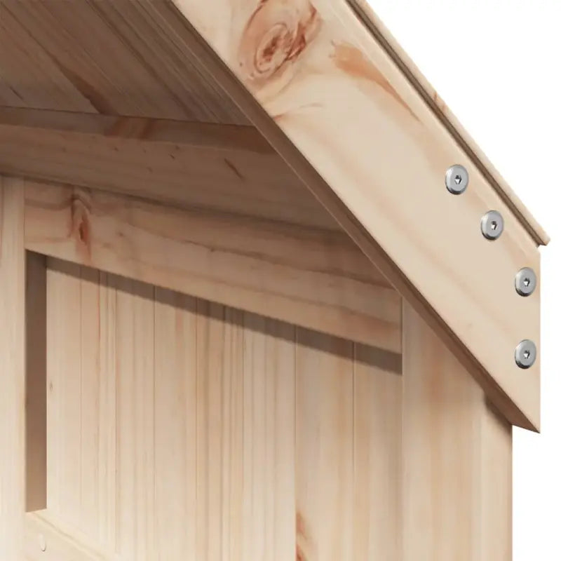 Bedhuisje met open zijdeur van massief grenenhout voor kinderkamers - Accessoires voor bedden