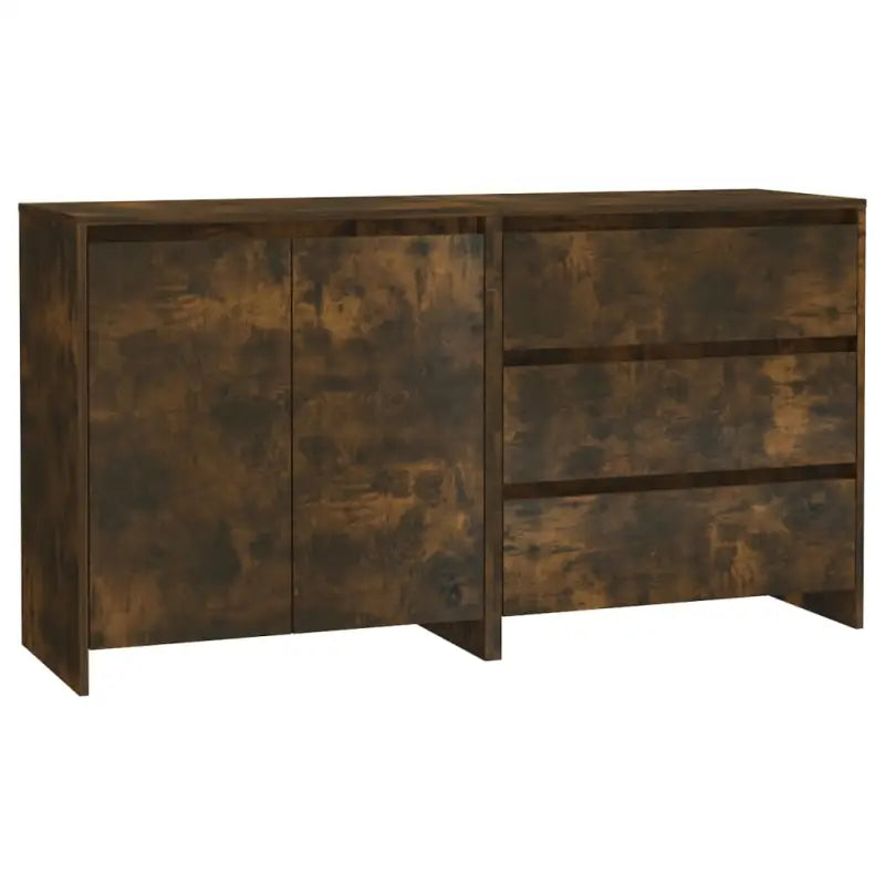 Behandeld bewerkt hout dressoir met ruime afmetingen voor opbergruimte - Dressoirs & buffetkasten