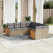Beige loungeset met gepoedercoat staal en comfortabele afmetingen - Tuinsets