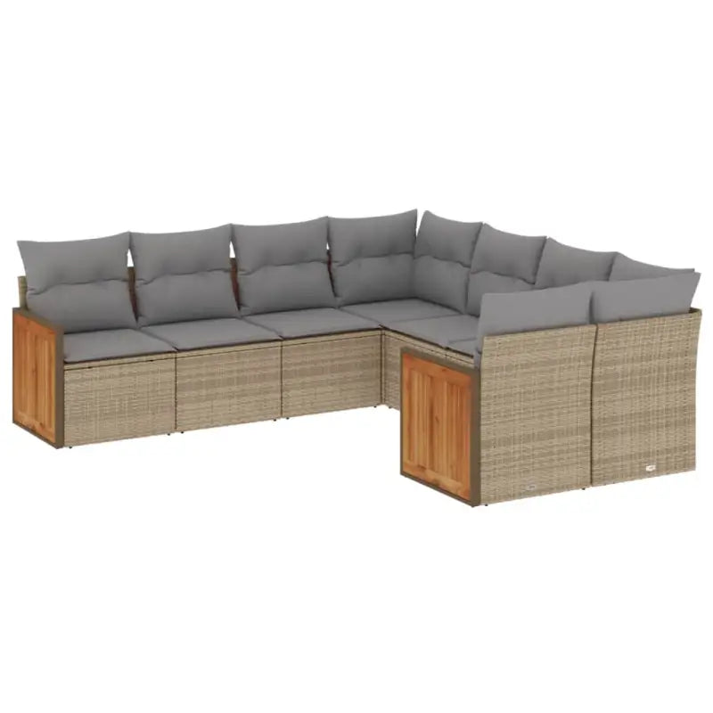 Beige Loungeset met gepoedercoat staal en waterdichte tas voor buiten - Tuinsets