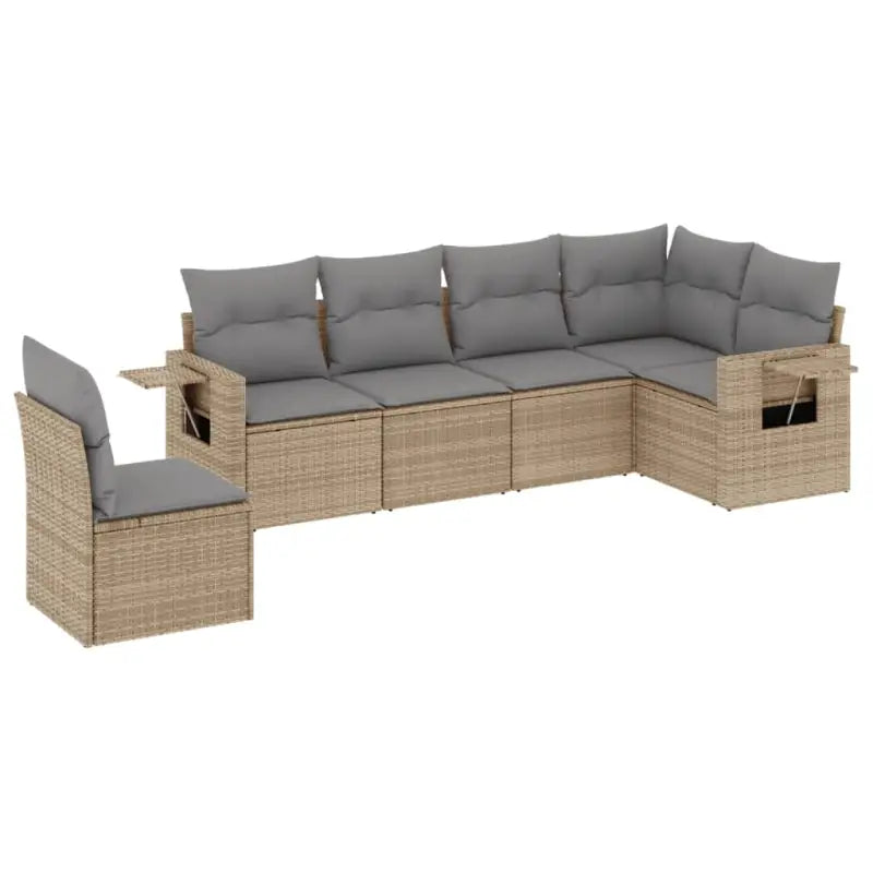 Beige loungeset met gepoedercoat staal en waterdichte tas voor tuin of terras - Tuinsets