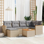 Beige loungeset met gepoedercoat staal voor buitenplezier - Tuinsets