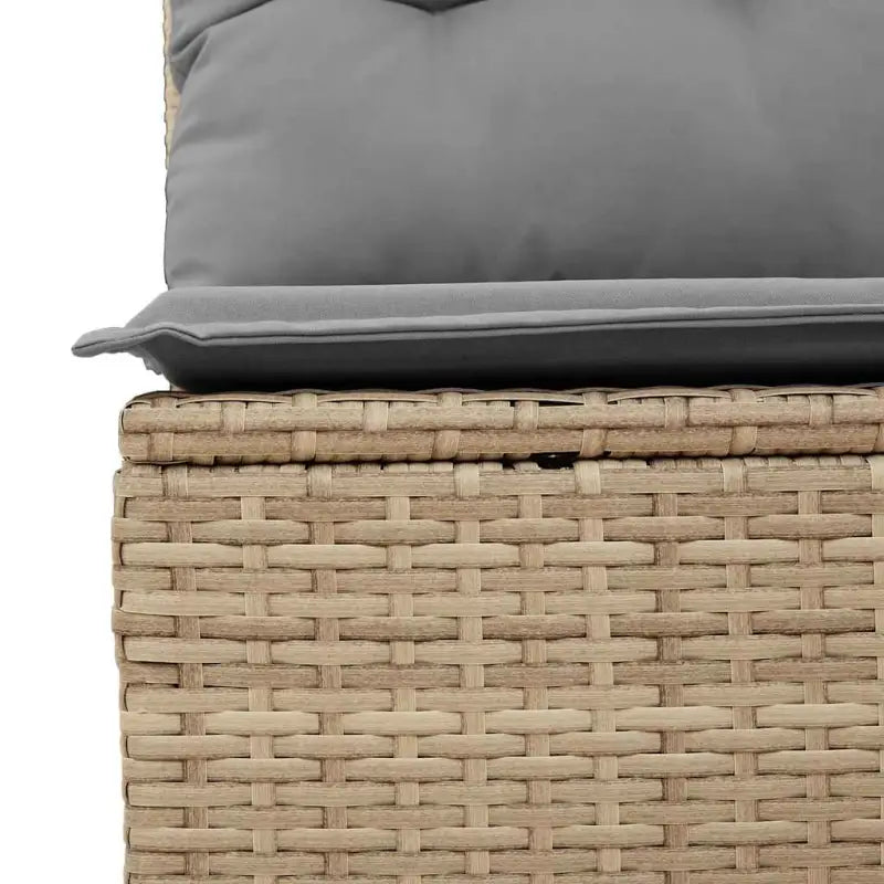 Beige Loungeset met waterdichte tas en gepoedercoat staal voor buiten - Tuinsets