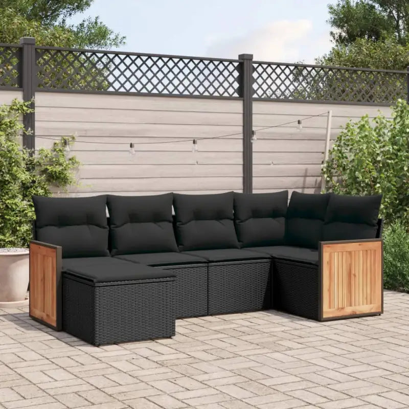 Beige loungeset van gepoedercoat staal met perfecte afmetingen voor tuin of terras - Zwart / Zonder tafel - Tuinsets