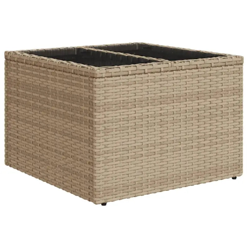 Beige materiaal loungeset met gepoedercoat staal afmetingen voor tuin of terras - Tuinsets