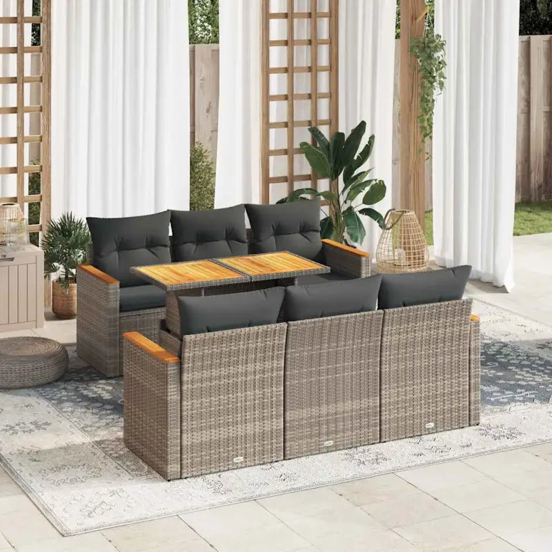 Beige material tuinset met waterdichte tas en opbergfunctie - Grijs - Tuinsets