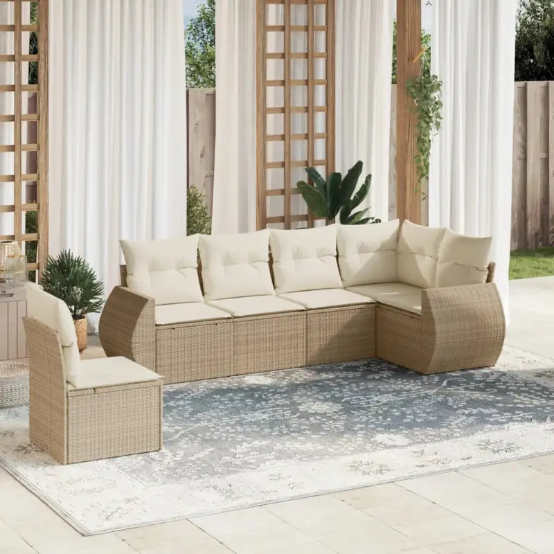 Beige tuinaanzet met waterdichte tas en gepoedercoat staal - beige en crèmekleurig / Zonder tafel - Tuinsets