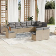 Beige tuinset met gepoedercoat staal en comfortabele afmetingen zitting - Tuinsets