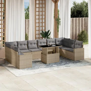 Beige tuinset met gepoedercoat staal en comfortabele afmetingen - Tuinsets