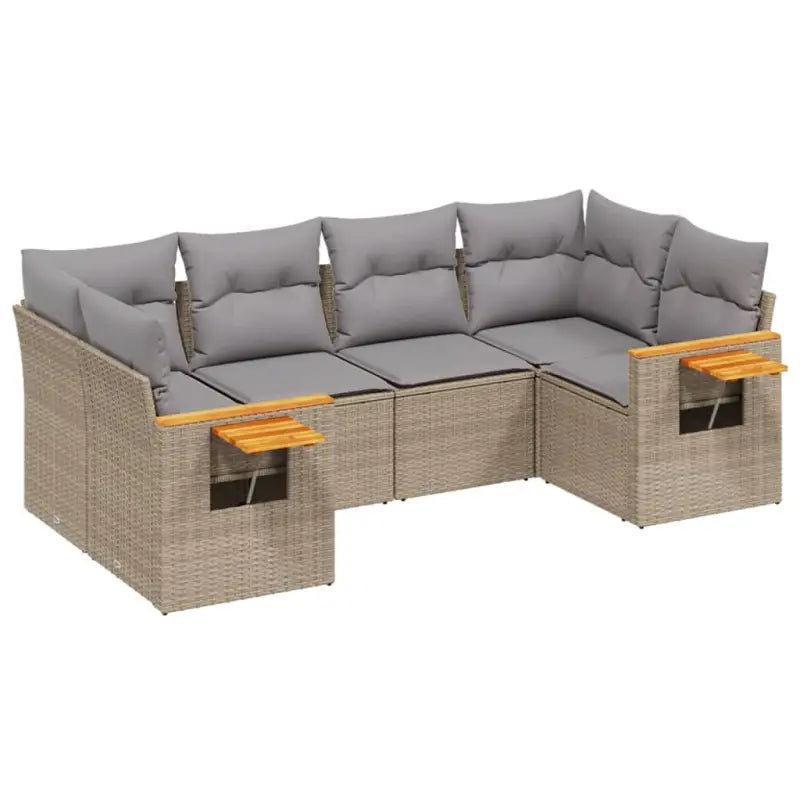 Beige tuinset met gepoedercoat staal en comfortabele afmetingen zitting - Tuinsets