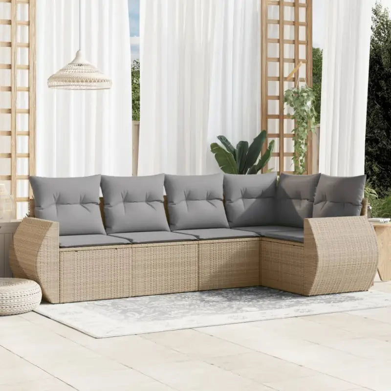 Beige tuinset met gepoedercoat staal en waterdichte tas voor buitengebruik - Tuinsets