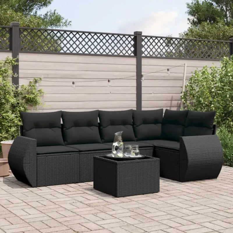 Beige tuinset met gepoedercoat staal en waterdichte tas voor buitengebruik - Zwart / Met tafel - Tuinsets