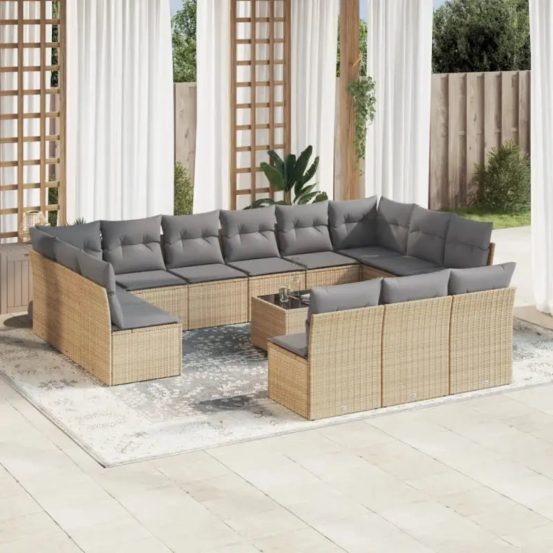 Beige tuinset met waterdichte tas en gepoedercoat staal voor buitengebruik - Tuinsets
