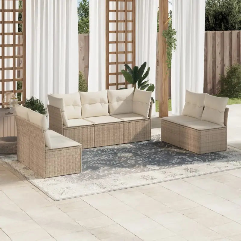 Beige Tuinset met Waterdichte Tas en Gepoedercoat Staal voor Buitenplezier - beige en crèmekleurig / Zonder tafel