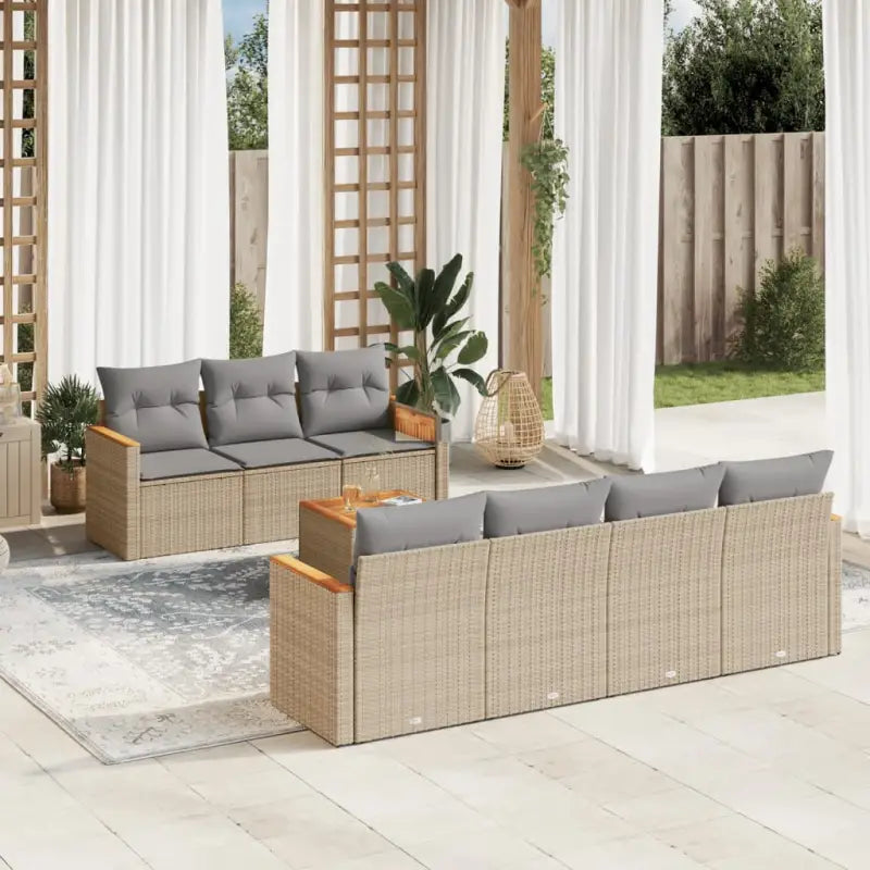 Beige tuinset met waterdichte tas en gepoedercoat staal voor buiten - Beige en grijs - Tuinsets