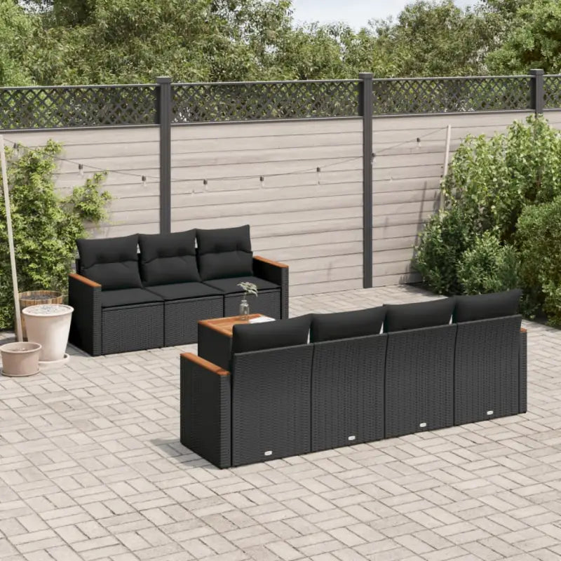 Beige tuinset met waterdichte tas en gepoedercoat staal voor buiten - Zwart - Tuinsets