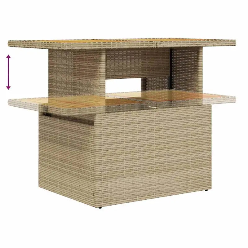 Beige tuinset met waterdichte tas en opbergfunctie voor buitenplezier - Tuinsets