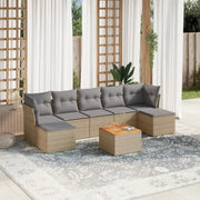 Beige tuinset van gepoedercoat staal met ruime afmetingen - Tuinsets