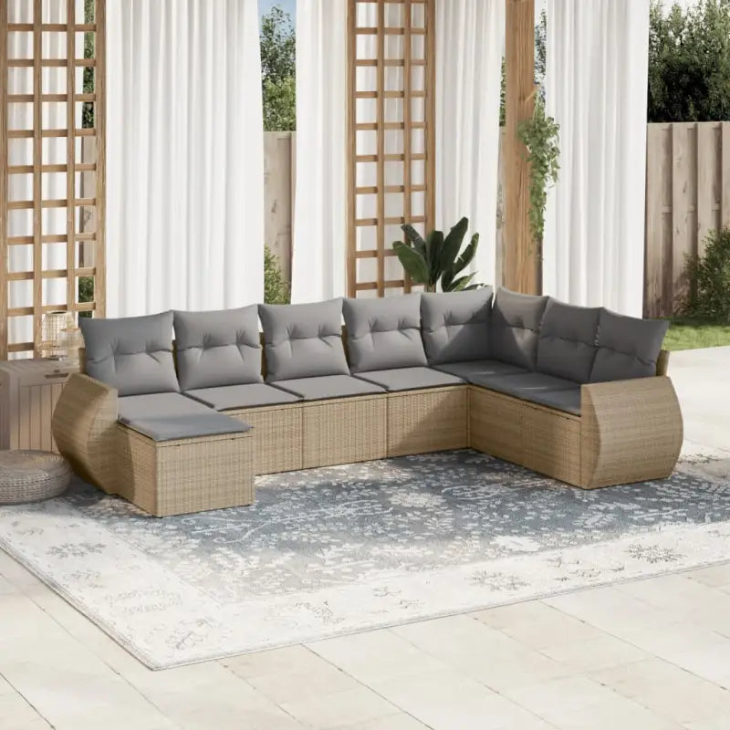 Beige tuintafels set met waterdichte tas en gepoedercoat staal afmetingen - beige en lichtgrijs / Zonder tafel