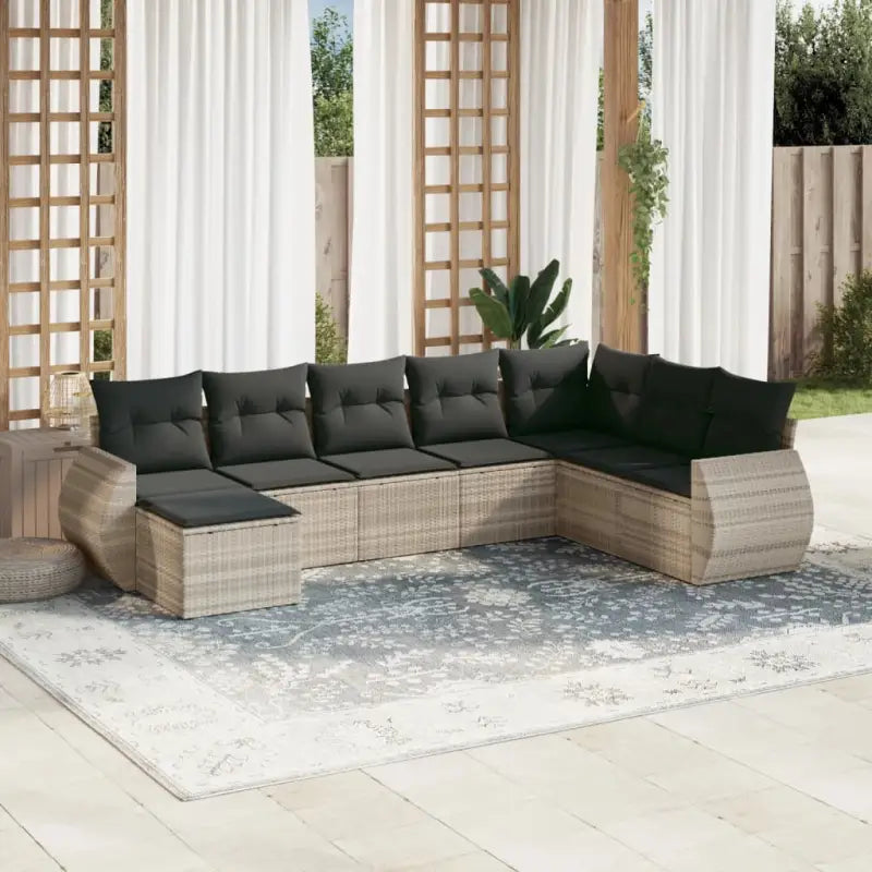 Beige tuintafels set met waterdichte tas en gepoedercoat staal afmetingen - Lichtgrijs en donkergrijs / Zonder tafel