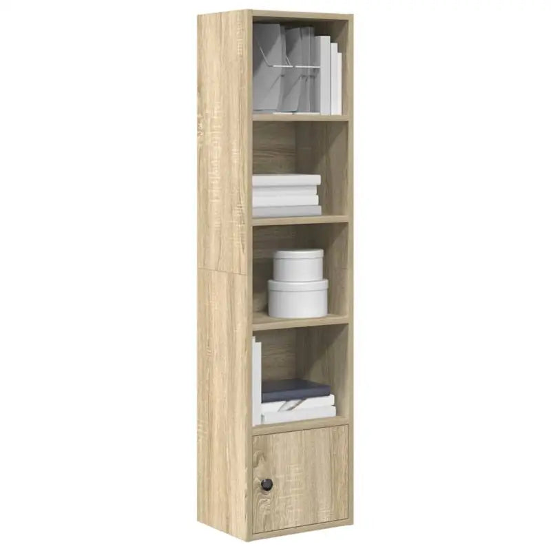 Beukenboekenkast van bewerkt hout voor stijl en functionaliteit - Sonoma eiken / 1 / 127 cm - Boekenkasten