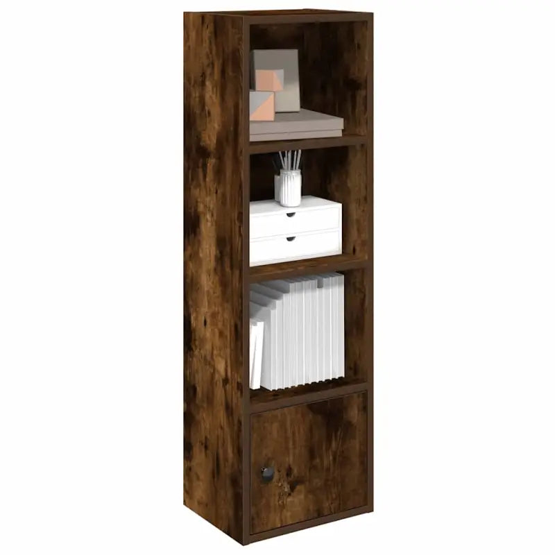 Beukenboekenkast van bewerkt hout voor stijl en functionaliteit - Gerookt eiken / 1 / 102 cm - Boekenkasten