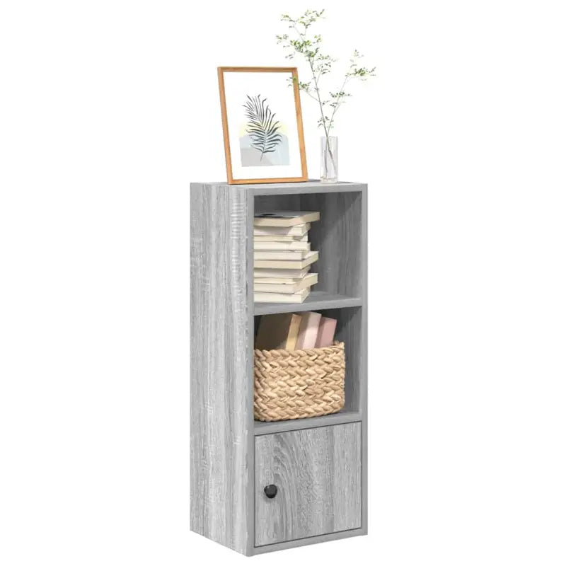 Beukenboekenkast van bewerkt hout voor stijl en functionaliteit - Grijs sonoma / 1 / 77 cm - Boekenkasten