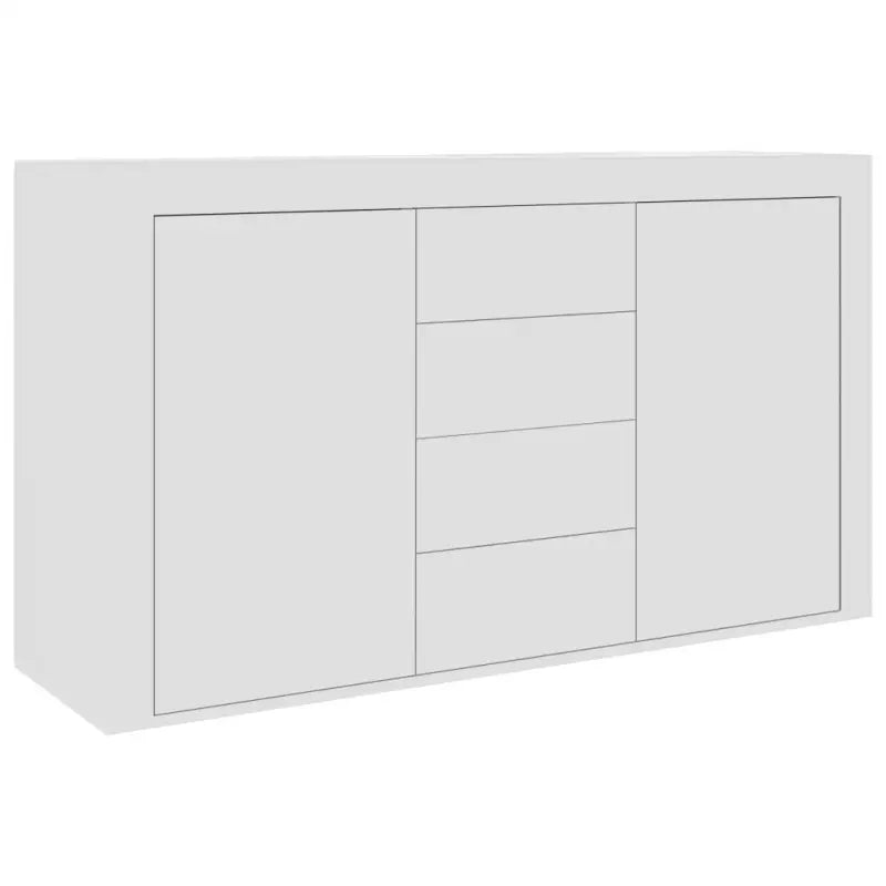 Bewerk hout dressoir met praktische opbergruimte voor woonkamer of keuken - Dressoirs & buffetkasten