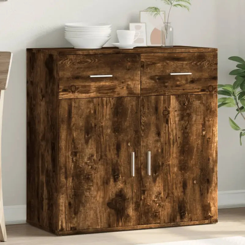 Bewerk hout Dressoirs en buffetkasten met trendy duurzame design - Gerookt eiken / 1 - Dressoirs & buffetkasten