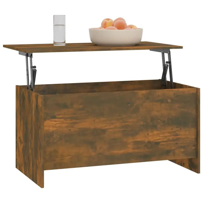Bewerk hout salontafel met lift-top voor versatile en stijlvolle inrichting - Salontafels