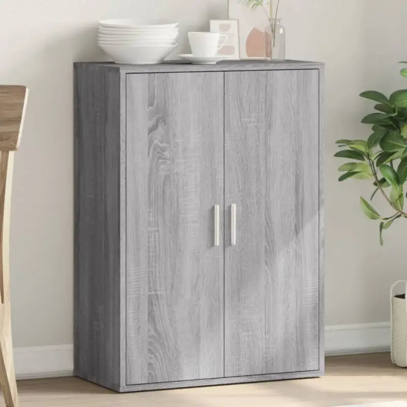 Bewerk hout televisiekast met trendy en duurzame design - Grijs sonoma / 1 - Dressoirs & buffetkasten
