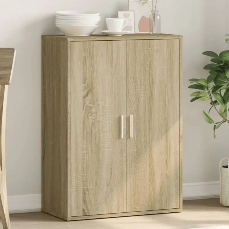 Bewerk hout televisiekast met trendy en duurzame design - Sonoma eiken / 1 - Dressoirs & buffetkasten
