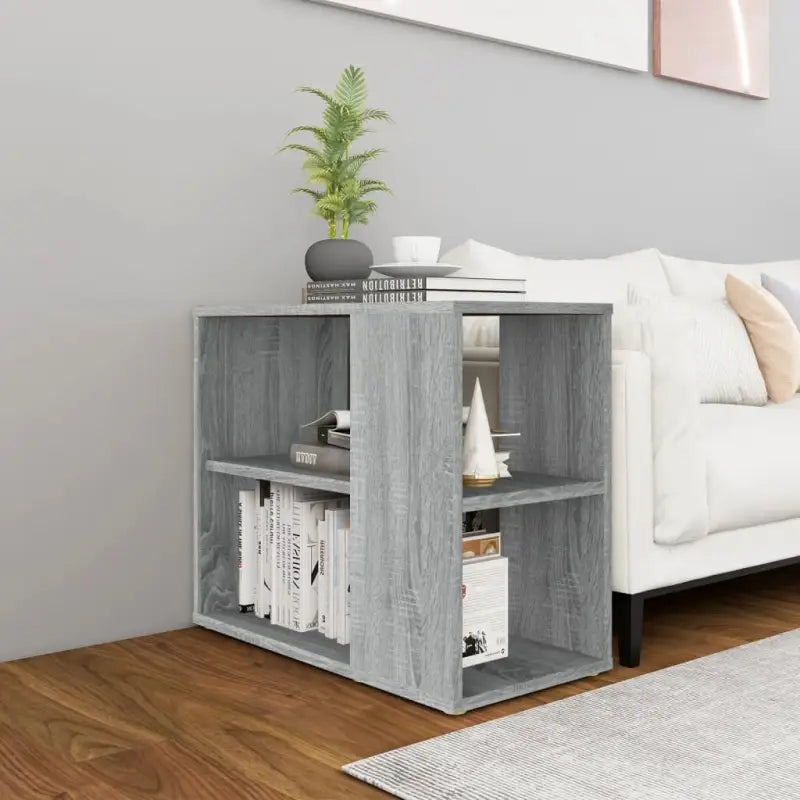 Bewerk hout zijkast voor woonkamer met praktische opbergruimte - Grijs sonoma / 1 - Dressoirs & buffetkasten