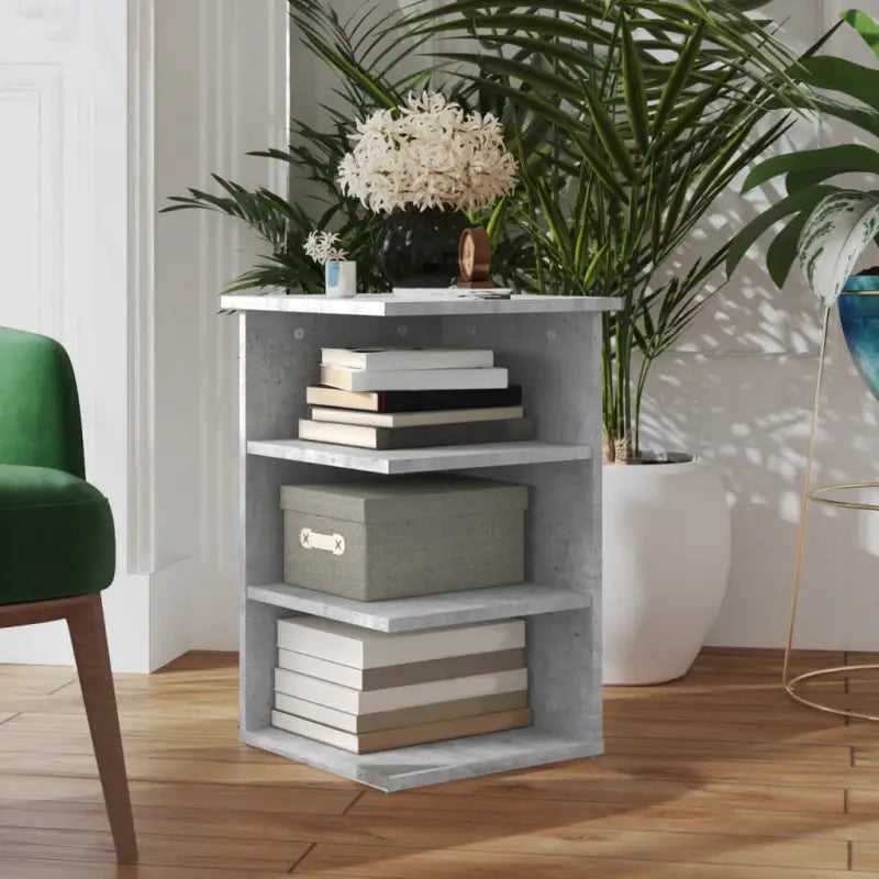 Bewerk hout zijkast voor woonkamer praktische opbergruimte - Betongrijs / 1 - Dressoirs & buffetkasten