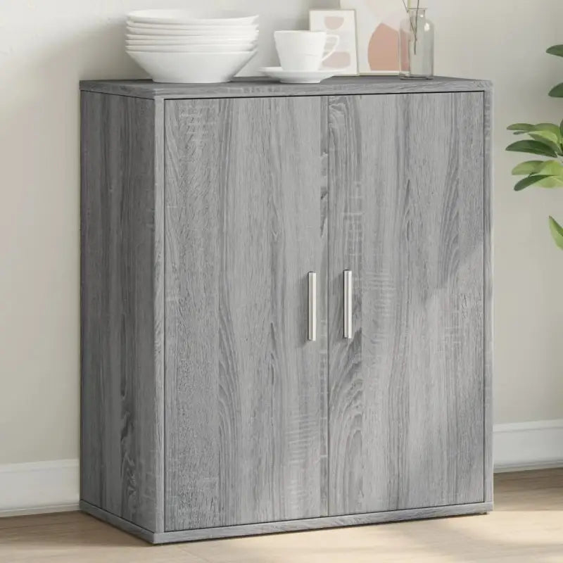 Bewerkte hout Dressoir met stevig en trendy ontwerp - Grijs sonoma / 1 - Dressoirs & buffetkasten