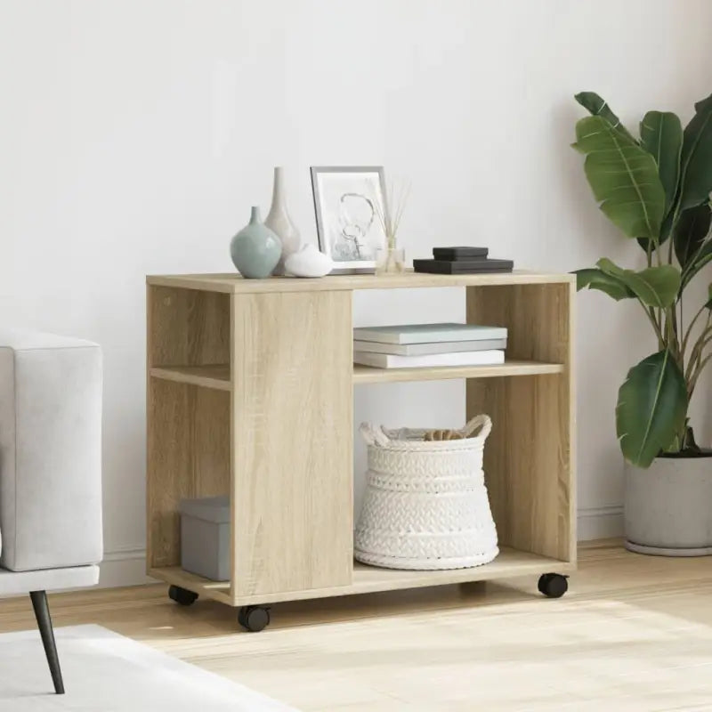Bijzettafel van bewerkt hout met trendy en duurzaam ontwerp - Bijzettafels