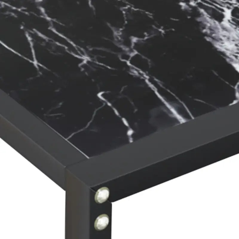 Bijzettafel van gehard glas en gepoedercoat staal voor een stijlvolle woonkamer - Bijzettafels