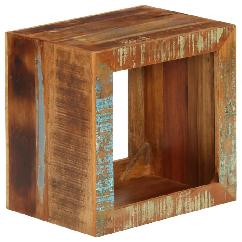 Bijzettafel van massief gerecycled hout in antieke stijl - Bijzettafels