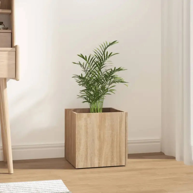 Bloeipot Grijs Sonoma Eiken van bewerkt hout voor planten en bloemen - Sonoma eiken / 1 - Bloempotten & plantenbakken