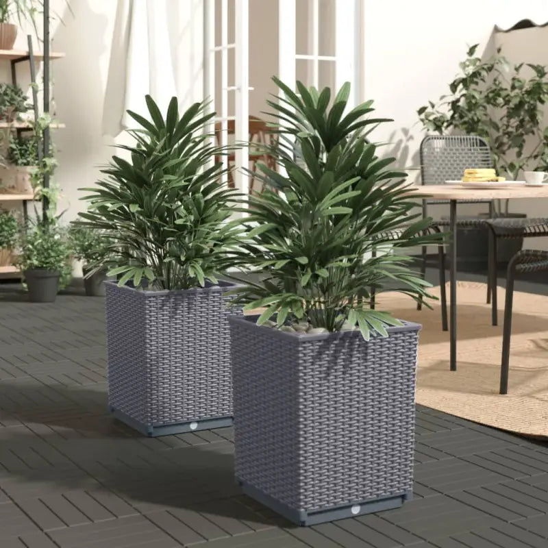 Bloempotten en plantenbakken voor tuin balkon en terras - Blauwgrijs / 2 - Bloempotten & plantenbakken