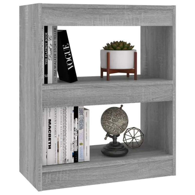 Boekenkast in grijs sonoma voor kamerscherm gebruikt interieur - Grijs sonoma / 1 - Boekenkasten