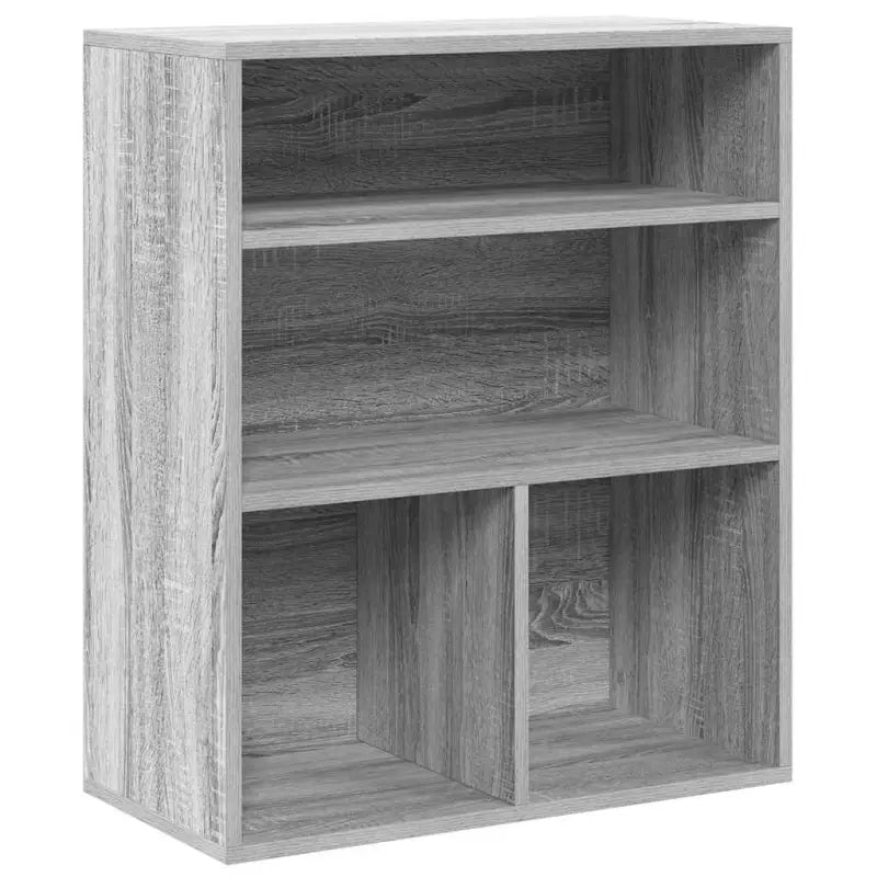 Boekenkast van bewerkt hout in grijs sonoma stijl - Boekenkasten