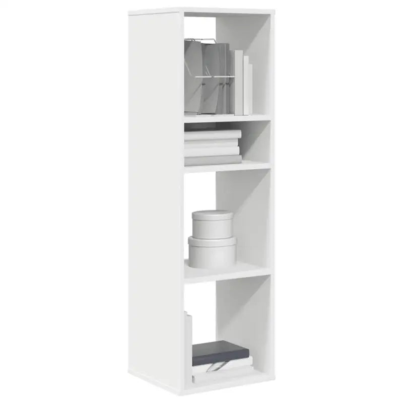 Boekenkast van bewerkt hout in grijs sonoma stijl - Wit / 34 x 31 x 112 cm / 1 - Boekenkasten