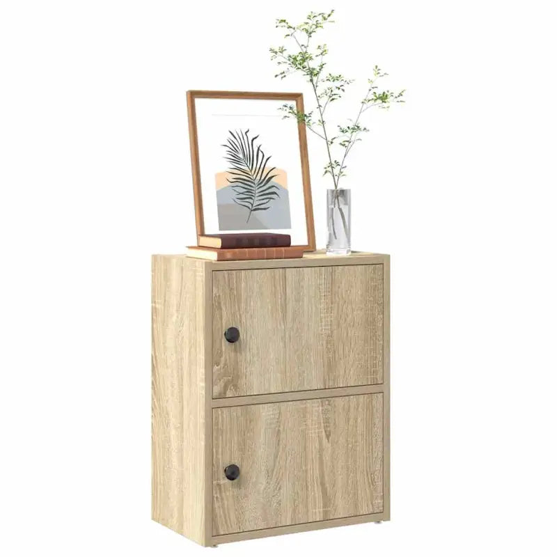 Boekenkast van bewerkt hout in grijs sonoma voor een stijlvolle organisatie - Sonoma eiken / 1 / 52 cm - Boekenkasten