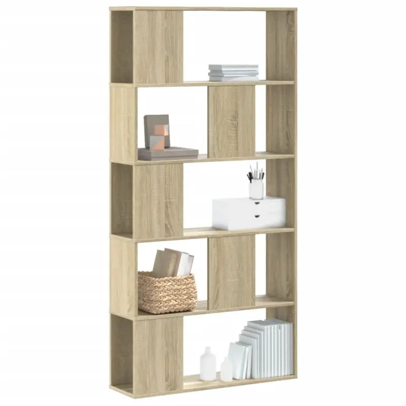 Boekenkast van bewerkt hout voor extra opbergruimte en duurzaamheid - Sonoma eiken / 1 / 80.5 cm - Boekenkasten