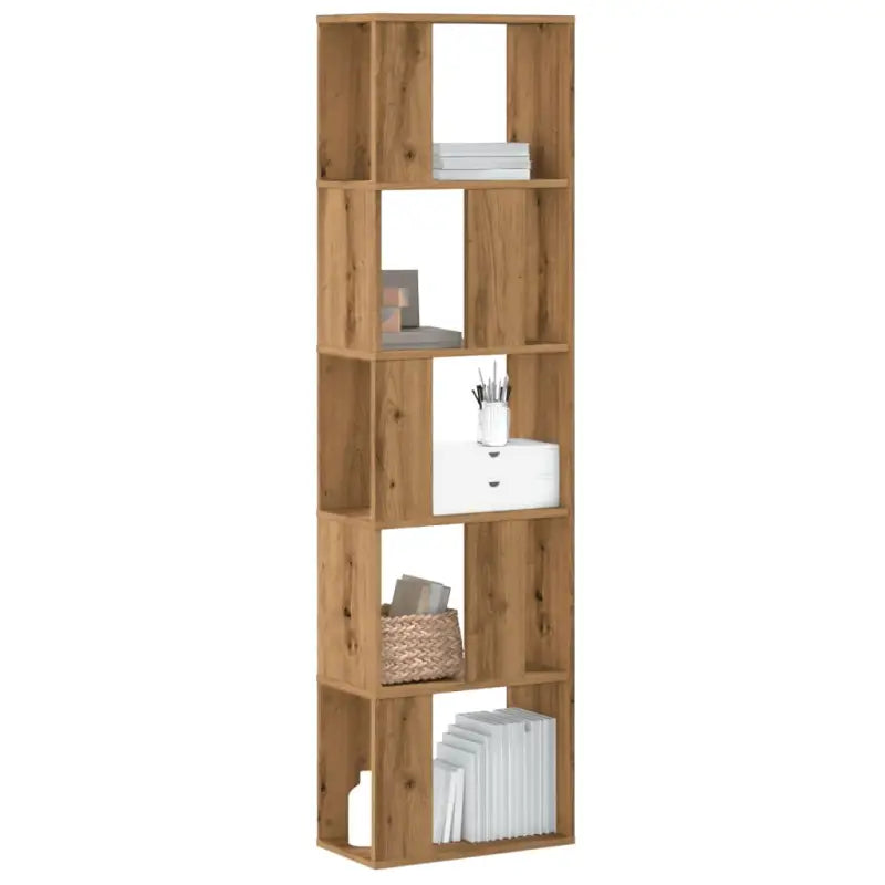 Boekenkast van bewerkt hout voor extra opbergruimte en duurzaamheid - Eiken / 1 / 45 cm - Boekenkasten