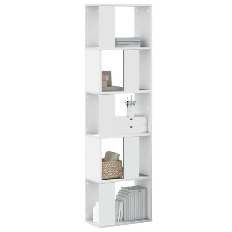Boekenkast van bewerkt hout voor extra opbergruimte en duurzaamheid - Wit / 1 / 45 cm - Boekenkasten